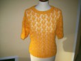 Maglia in fettuccia gialla